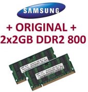 2x 2GB = 4GB KIT DDR2 800 Mhz PC2-6400 SO-DIMM